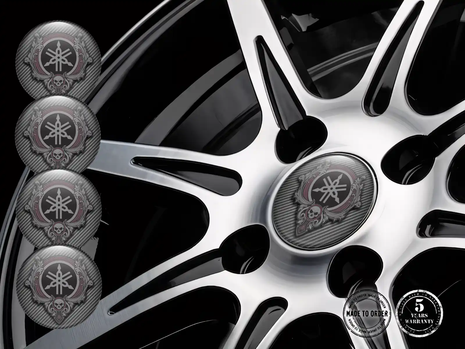Yamaha Epoxy Dome Aufkleber Luxus Autoembleme
